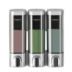 Wall Mounted Shampoo and Conditioner Dispenser, Body Wash, Shower Soap, Lotion, Gel Container, 3 × 300 ml