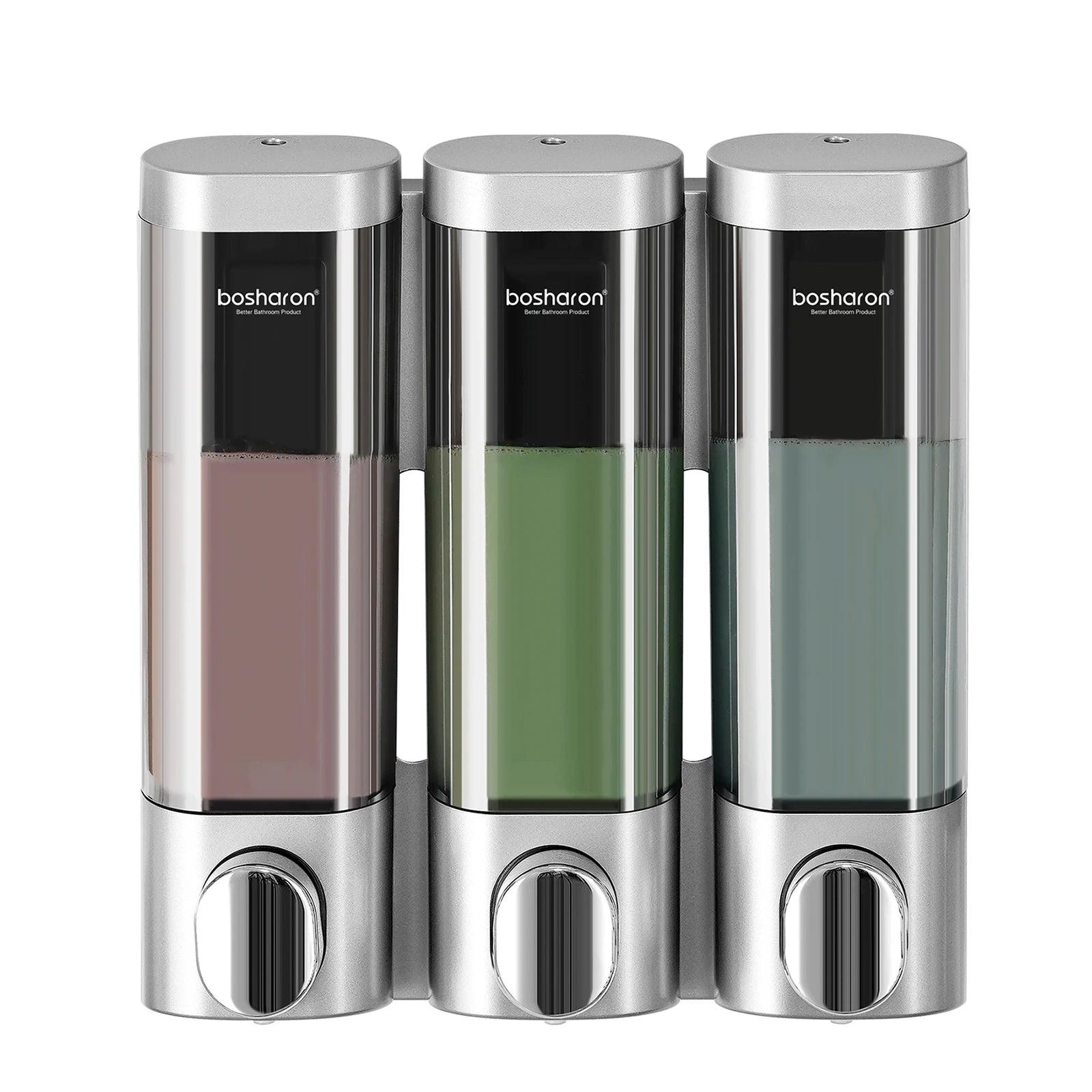 Wall Mounted Shampoo and Conditioner Dispenser, Body Wash, Shower Soap, Lotion, Gel Container, 3 × 300 ml