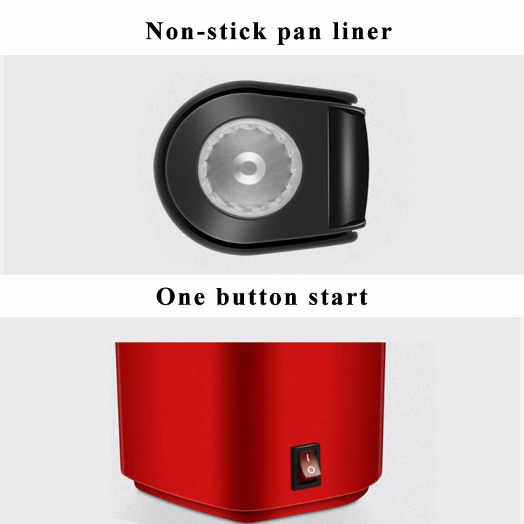 Mini Electric Popcorn Machine – 1200W Automatic Hot Air Popper for Home & Kitchen Movie Nights 2025