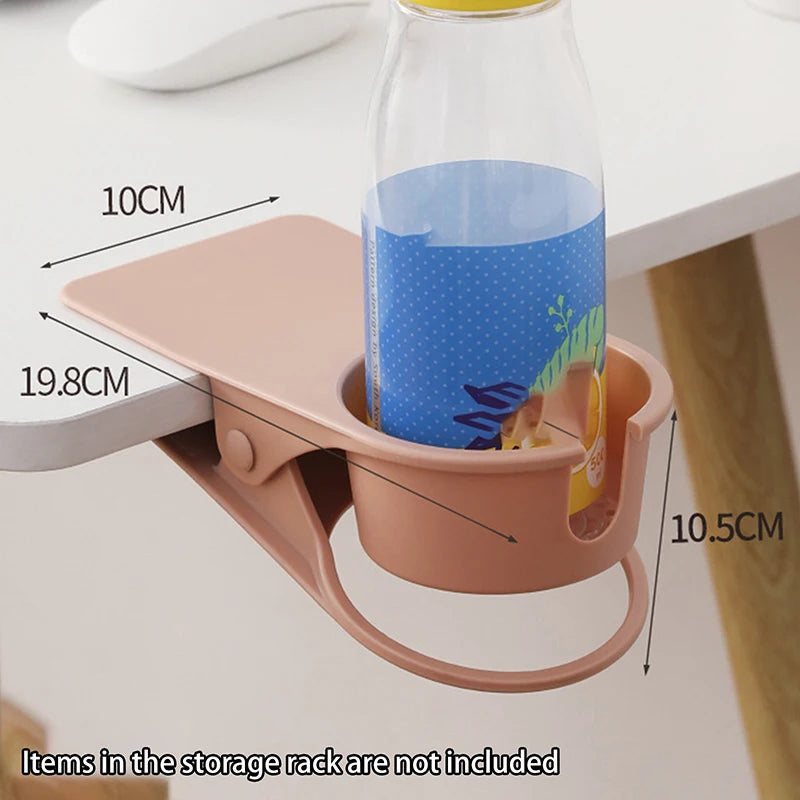 ABS Cup Holder Automotive Creativity Table Side Water Cup Holder Office Desk Computer Desk Fixed Cup Holder
