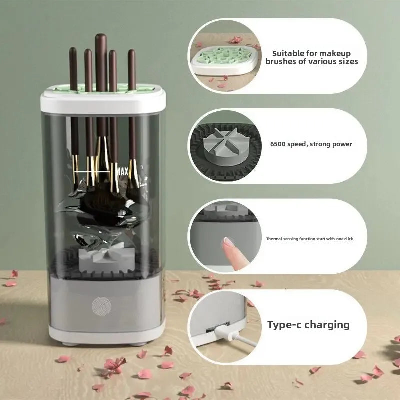 Automatic Electric Makeup Brush Cleaner Quick Dry Cross-Border Beauty Tool Home Use Cosmetic Brush Drying Machine