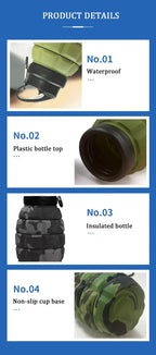 Food-Grade Silicone Folding Water Bottle – Retractable High-Temperature Resistant Sports & Camping Bottle 2025