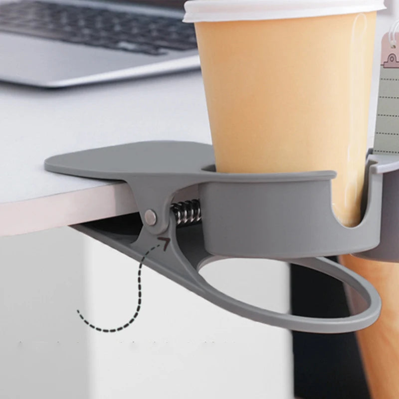 ABS Cup Holder Automotive Creativity Table Side Water Cup Holder Office Desk Computer Desk Fixed Cup Holder