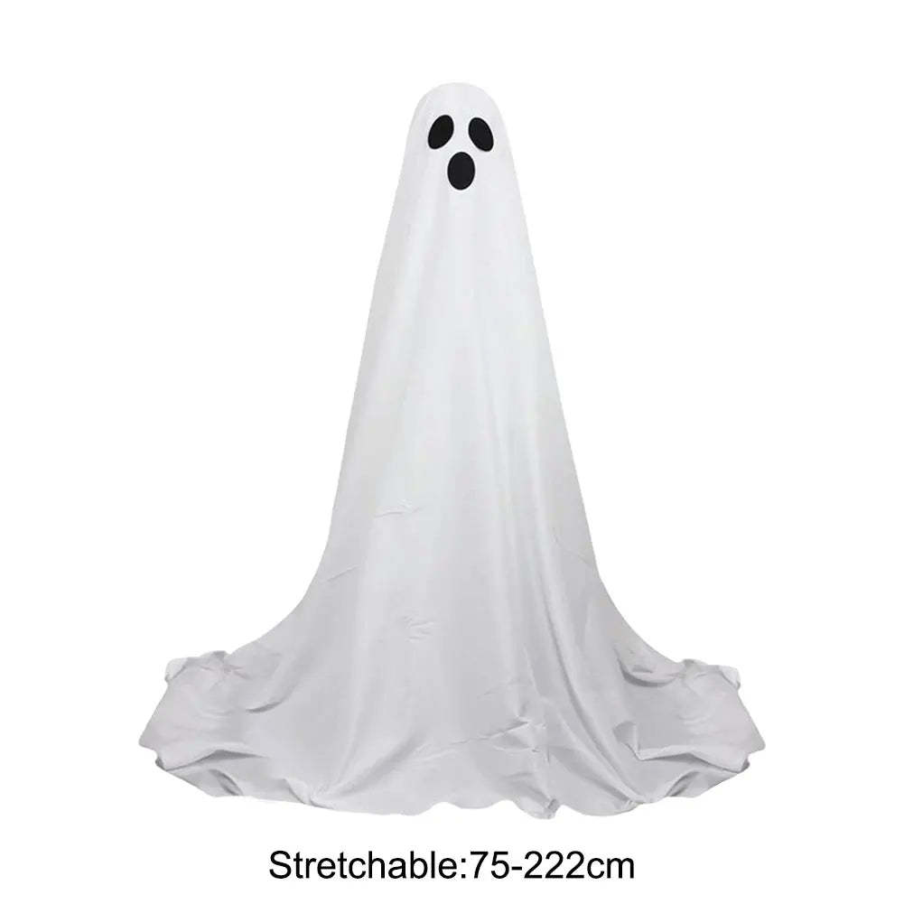 Halloween Decoration LED String Lights Luminous Ghost Decoration Horror Props Garden Yard Decoration Scary White Standing Ghost