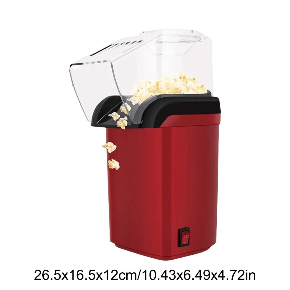 Mini Electric Popcorn Machine – 1200W Automatic Hot Air Popper for Home & Kitchen Movie Nights 2025