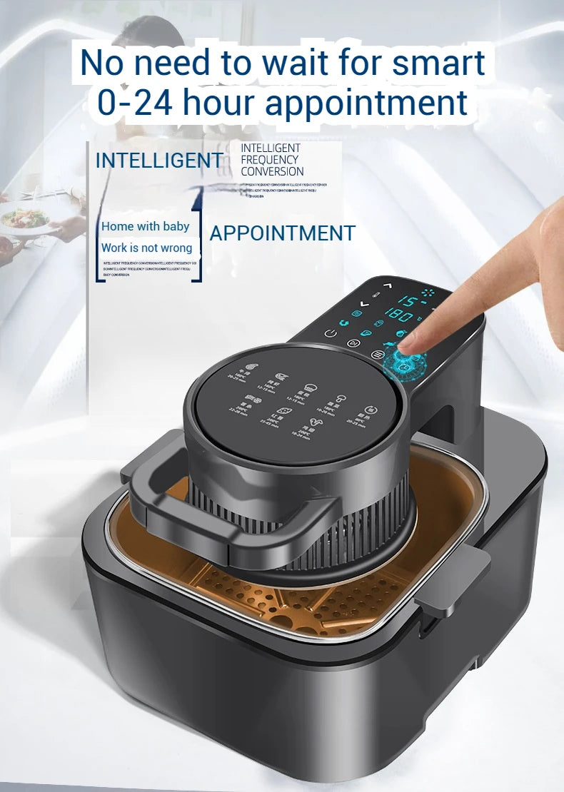 9L Smart Air Fryer with Large Capacity – Multi-Functional Touch Screen, Non-Stick Inner Pot, Oil-Free Cooking Oven 2025