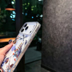 Watercolor Transparent Flower Case for iPhone 17 Series | Magnetic Colorful Daisy Design Protective Cover