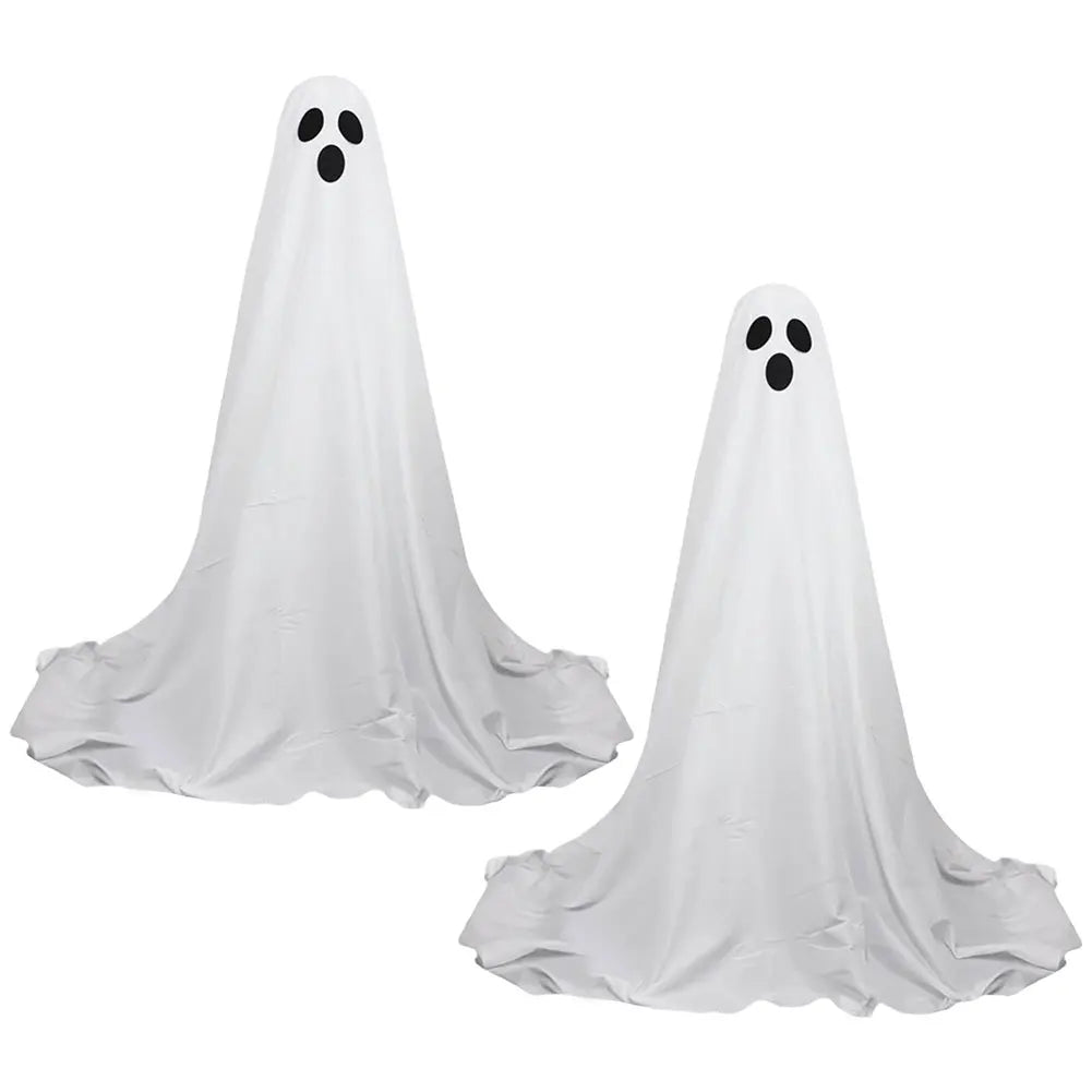 Halloween Decoration LED String Lights Luminous Ghost Decoration Horror Props Garden Yard Decoration Scary White Standing Ghost