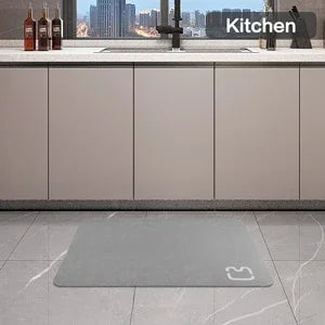 Diatomite Stone Bath Mat Diatomaceous Earth Bath Mat Rug Super Absorbent Non Slip 3.5MM Thickness Bathroom Mat Floor Bathtub Rug