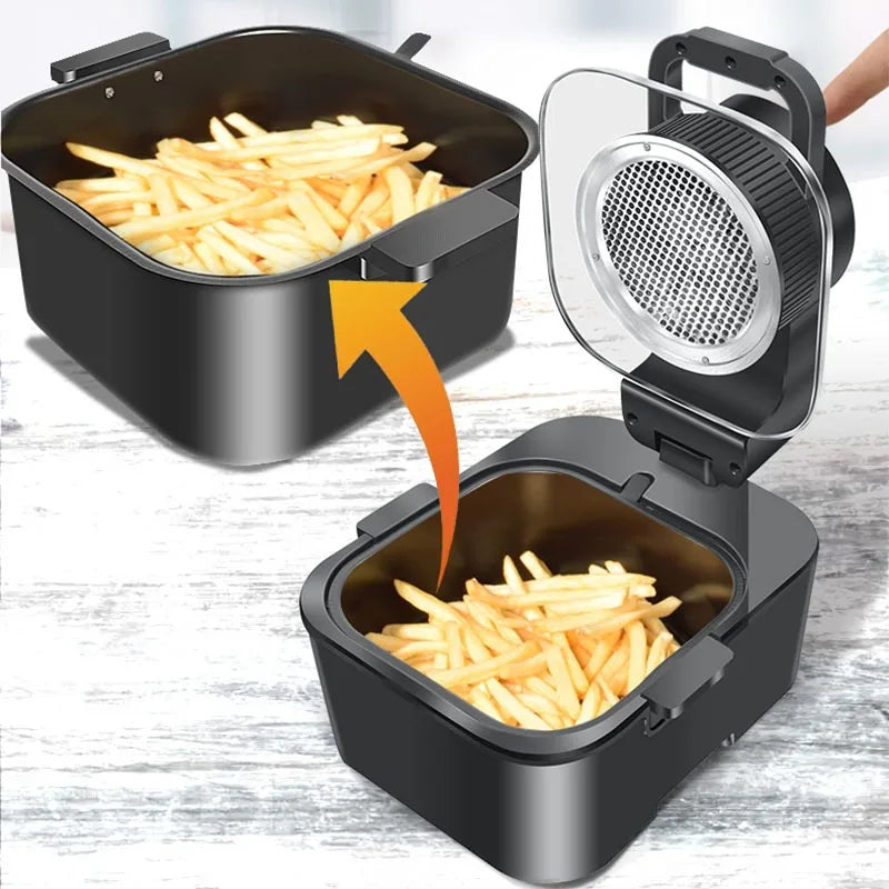 9L Smart Air Fryer with Large Capacity – Multi-Functional Touch Screen, Non-Stick Inner Pot, Oil-Free Cooking Oven 2025