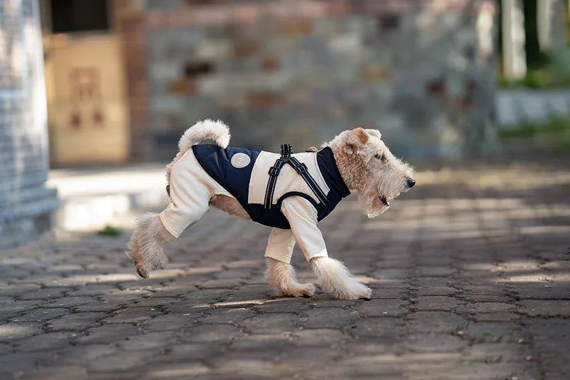 Dog Autumn Winter Warm Cotton Thick Coat Dog Vest Pet Coat Small And Medium-sized Dog Clothes Windproof Vest Clothes for Dog