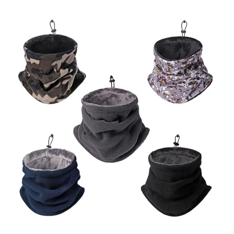 Hot Sale Winter Outdoors Cycling Scarf Thick Fleece Warm Scarf Windproof Dustproof Mask Polar Fleece Bandana  ski mask