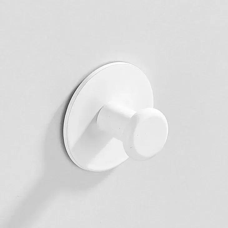 Black Stainless Steel Wall Mounted Hook Hotel Bathroom Coat Hook Home Use Sticky Hook Origin China Mainland AE Stock