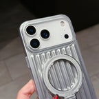 iPhone 17 Series Mag Safe Case – Corrugated Stripe Design | Slim Protective Wireless Charging Cover