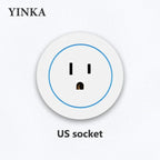 Track Socket Kitchen Wall Outlet with USB | FR/EU/US/UK Universal Standard Round Removable Adapter Plug – White