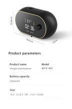 450ML Touchless Wall-Mounted Intelligent Induction Automatic Senor Soap Dispenser Electric Rechargeable Sanitizer Wash Machine