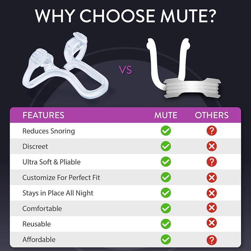 3 sizes Stop Snoring Device Silicone Elastic Nose Clip Anti-Snoring Supplies Nasal Dilator for Better Sleep & Improved Airflow
