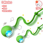 New Cat Interactive Ball Toy Automatic Rolling Ball Faux Tail Rechargeable Smart Pet Electric Toy Dog Cat Training Imitate Mouse