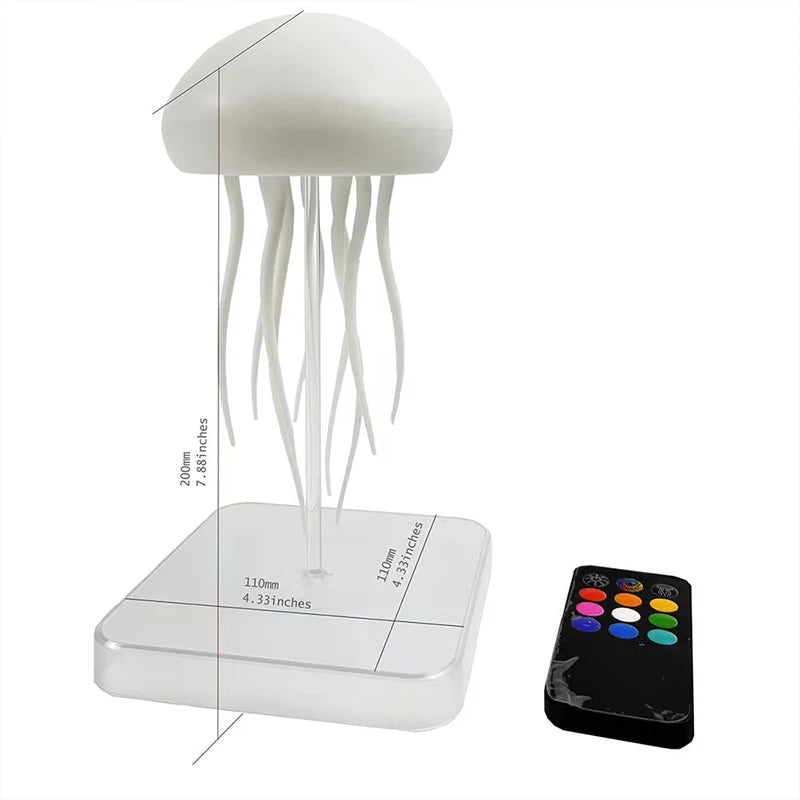 LED Jellyfish Lamp with 9 Tentacles | Remote Control, 2 Modes, Gradient Light Effects & Long Battery Life Night Light