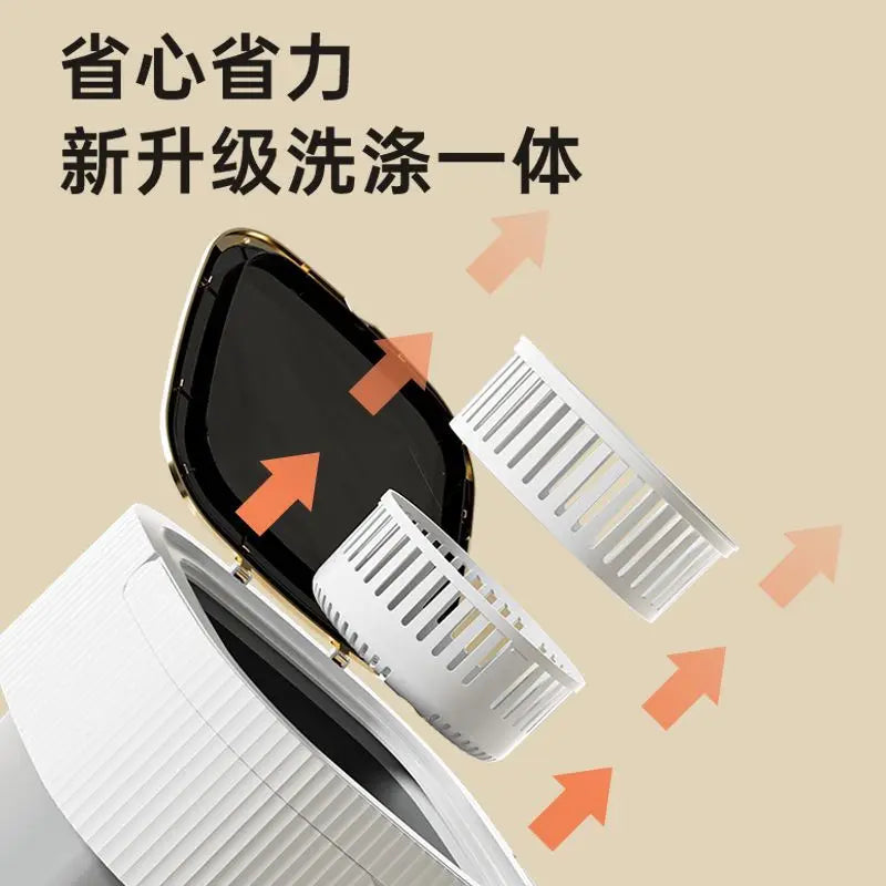 new Folding mini washing machine baby portable small elution integrated dormitory underwear special sock washing artifact 220V