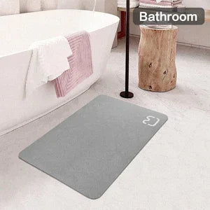 Diatomite Stone Bath Mat Diatomaceous Earth Bath Mat Rug Super Absorbent Non Slip 3.5MM Thickness Bathroom Mat Floor Bathtub Rug