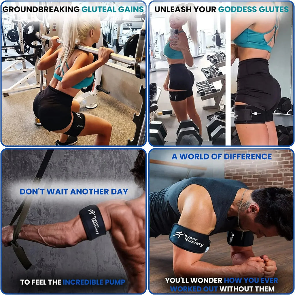 BFR fitness training blood flow restriction band, compression training band, pressure display, compression band