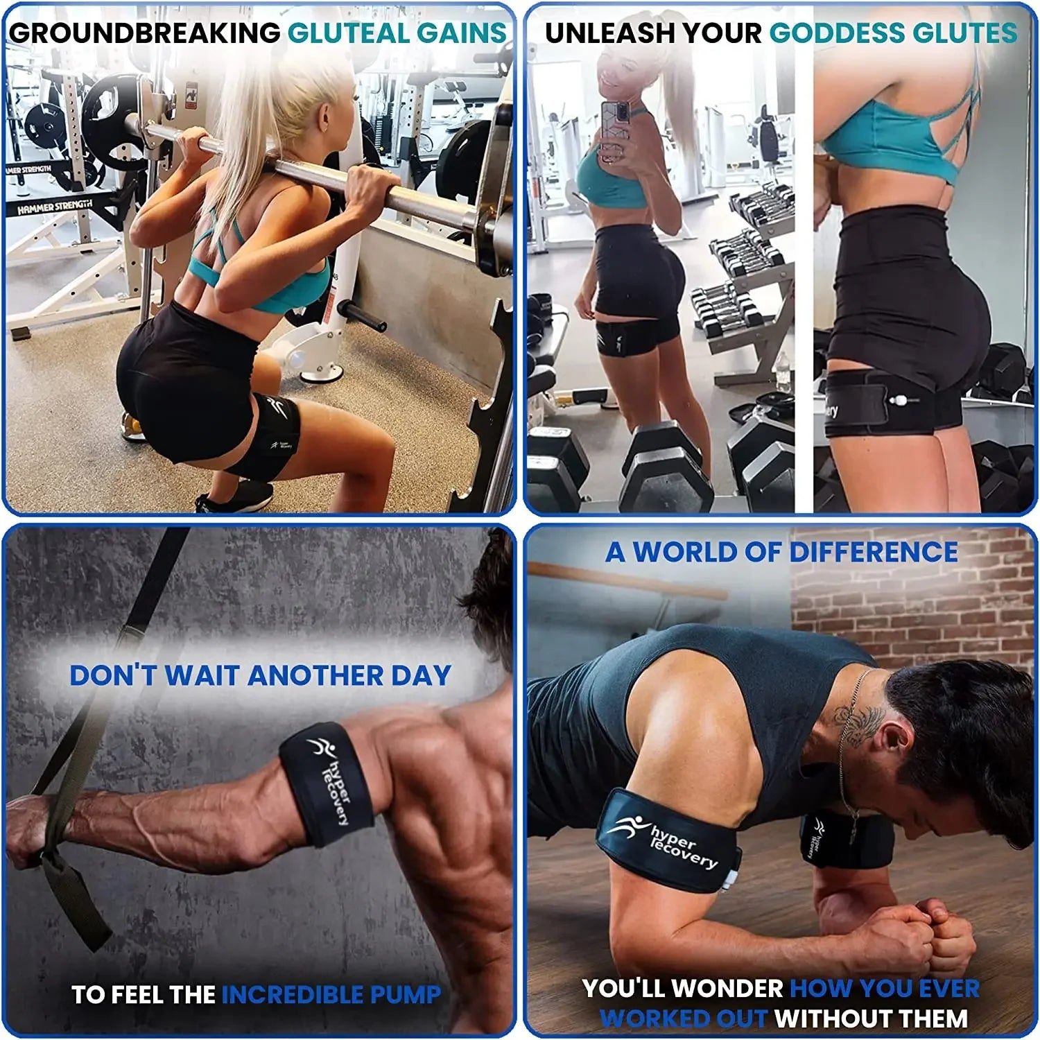 BFR fitness training blood flow restriction band, compression training band, pressure display, compression band