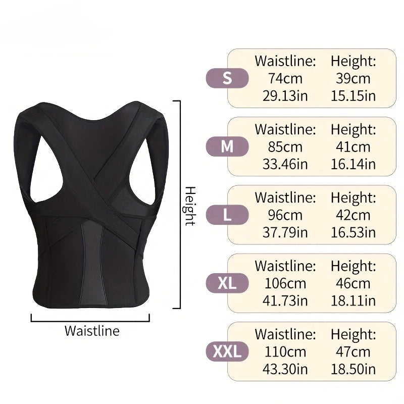 New Adult Posture Corrector Belt Breathable Back Correction Strap Women Men Back Support Sitting Position Correction Tool