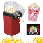 Mini Electric Popcorn Machine – 1200W Automatic Hot Air Popper for Home & Kitchen Movie Nights 2025