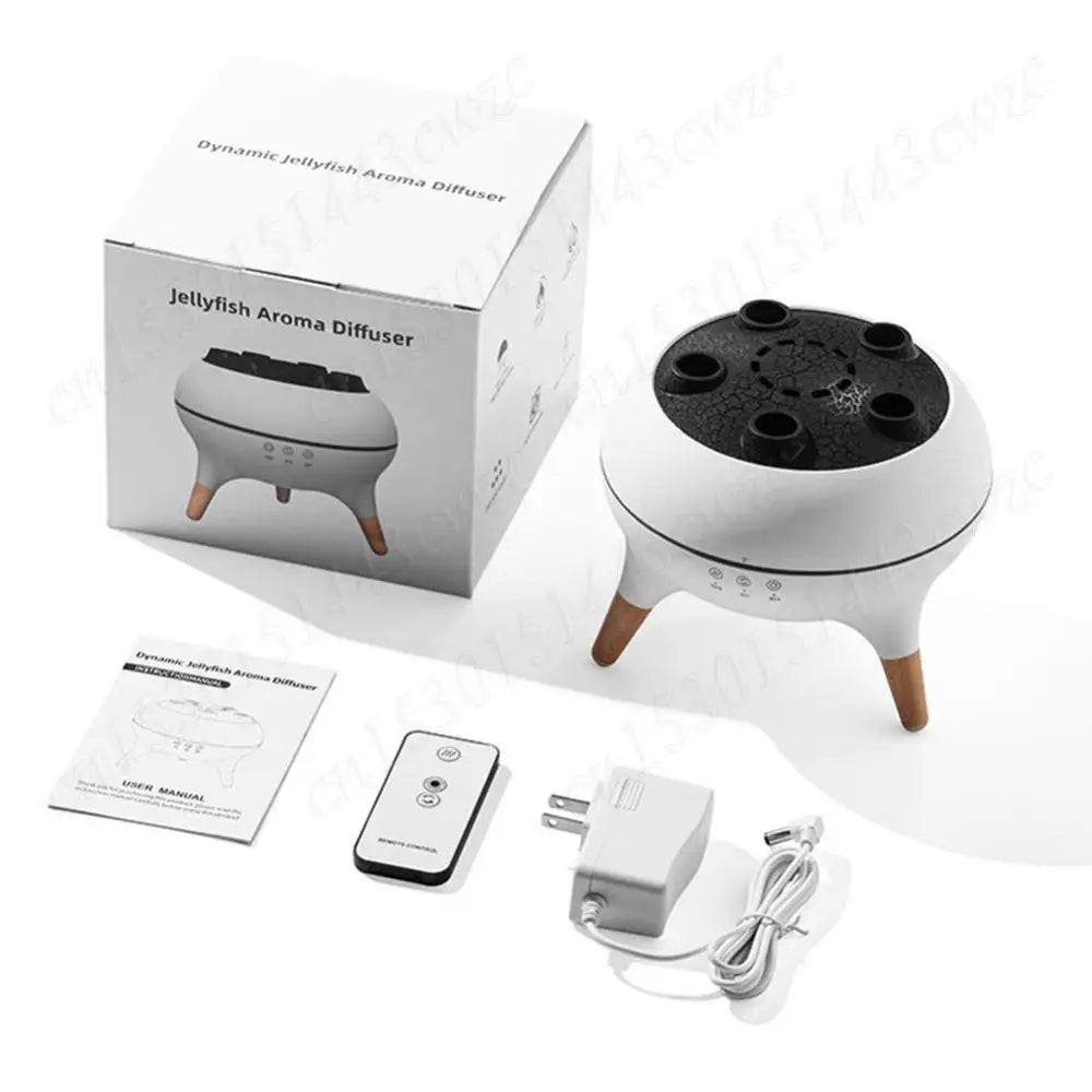 Dynamic Jellyfish Air Humidifier Aromatherapy Essential Oil Diffuser Remote Control Aroma Diffuser Cool Mist Humidifier for Home