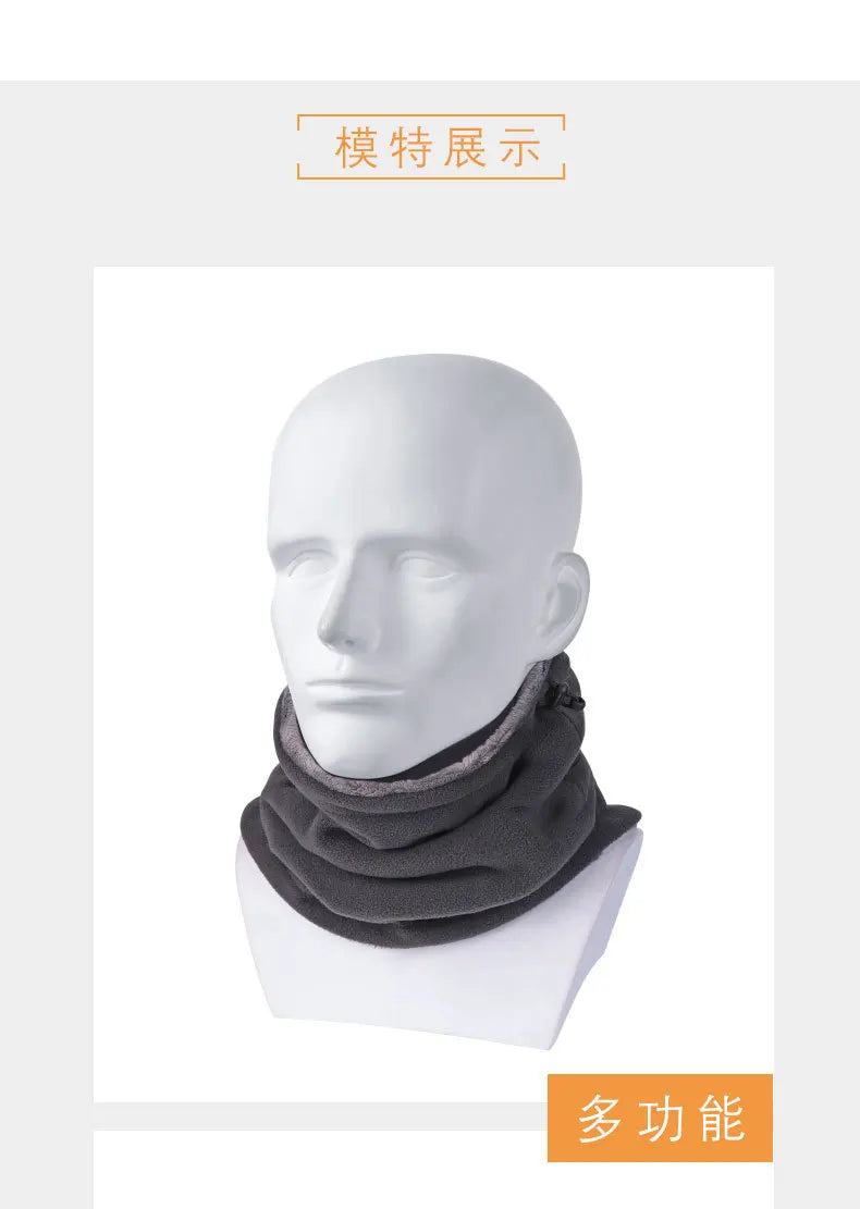 Hot Sale Winter Outdoors Cycling Scarf Thick Fleece Warm Scarf Windproof Dustproof Mask Polar Fleece Bandana  ski mask