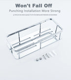 Stainless Steel Bathroom Storage Shelf Wall Mounted Shower Organizers Rack Corner Shampoo Holder Bath Hardwares Accessories
