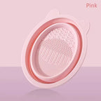 USB Plug Portable Electric Makeup Brush Cleaner Folding Powder Puff Cleaning Tool Makeup Brushes Automatic Washing Stand Device