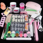 Limegirl Acrylic Powder & Liquid Monomer Nail Art Kit – Crystal Glitter Set