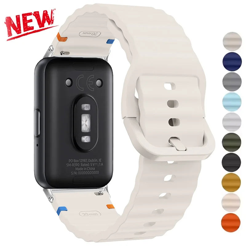 Premium Silicone Sport Strap for Samsung Galaxy Fit 3 – Adjustable Soft Wristband Replacement Bracelet for Fitness & Everyday Wear