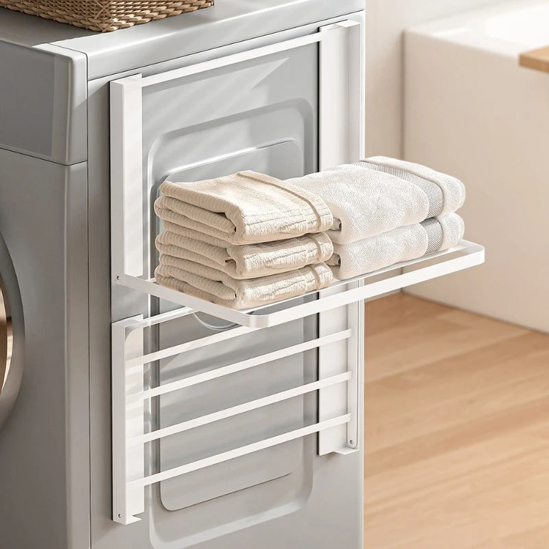 Multi Purpose Magnetic Folding Rack for Clothes and Towels Storage Rack for Bathroom Kitchen