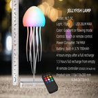 LED Jellyfish Lamp with 9 Tentacles | Remote Control, 2 Modes, Gradient Light Effects & Long Battery Life Night Light