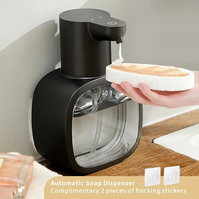 New Wall Mounted Automatic Soap Dispenser Foam Smart Hand Washing Machine 500ml Liquid Rechargeable Bathroom Induction Sensor.