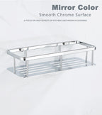 Stainless Steel Bathroom Storage Shelf Wall Mounted Shower Organizers Rack Corner Shampoo Holder Bath Hardwares Accessories