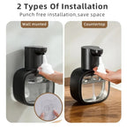 New Wall Mounted Automatic Soap Dispenser Foam Smart Hand Washing Machine 500ml Liquid Rechargeable Bathroom Induction Sensor.