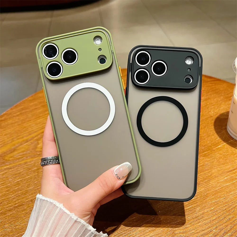 Sleek Silicone Mag Safe Case for iPhone 17 Series | Soft Shockproof Wireless Charging Compatible Cover