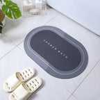 Diatomite Stone Bath Mat Diatomaceous Earth Bath Mat Rug Super Absorbent Non Slip 3.5MM Thickness Bathroom Mat Floor Bathtub Rug