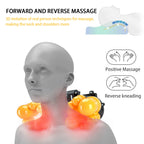 Multifunctional Neck Pillow Massager Adjustable Hot Compress Neck Shoulder Kneading Massage Tool Home Lumbar Spine Relaxation