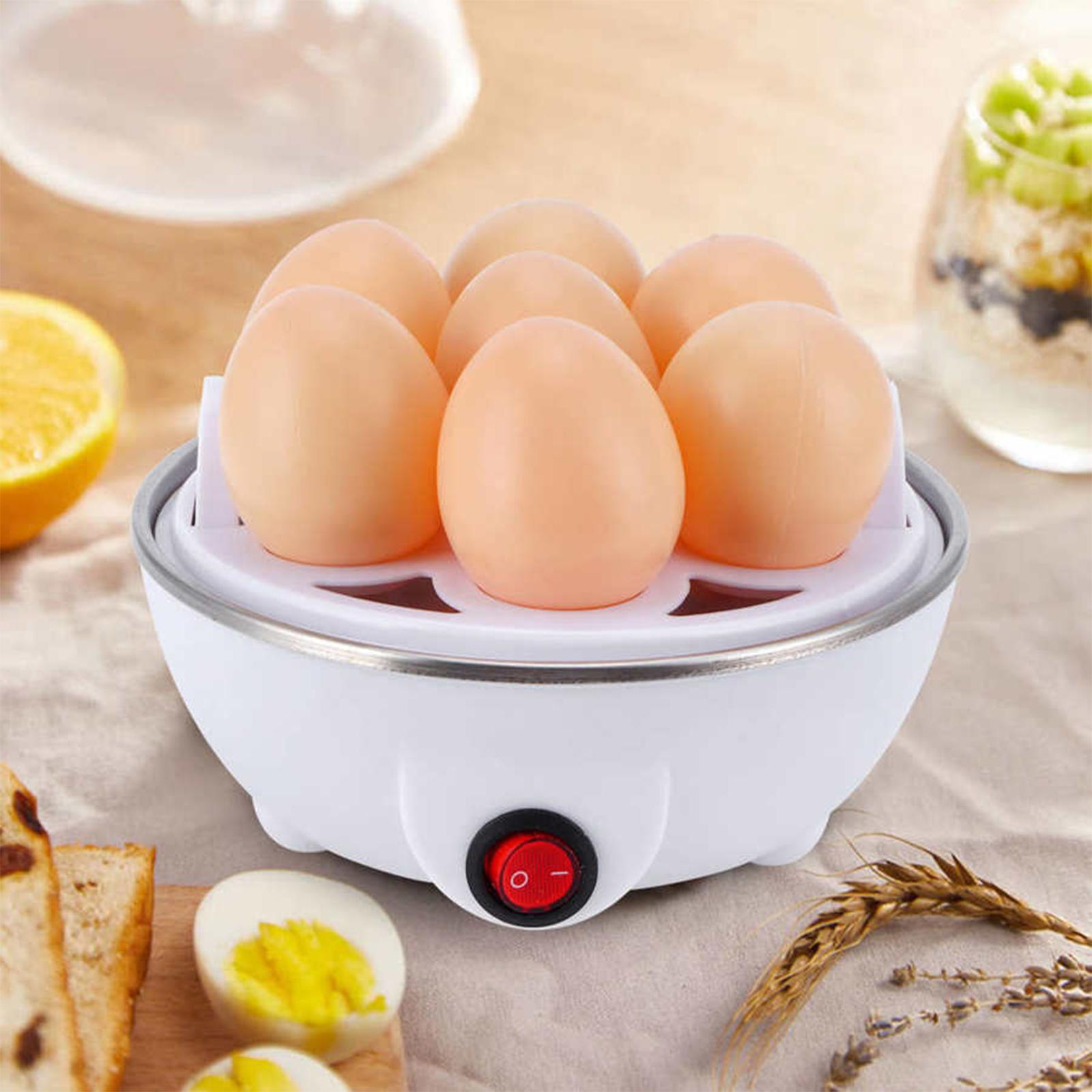 220V Electric Egg Cooker & Steamer – Multifunction Hard-Boiled Egg Boiler with Anti-Slip Base for Vegetables & Food 2025