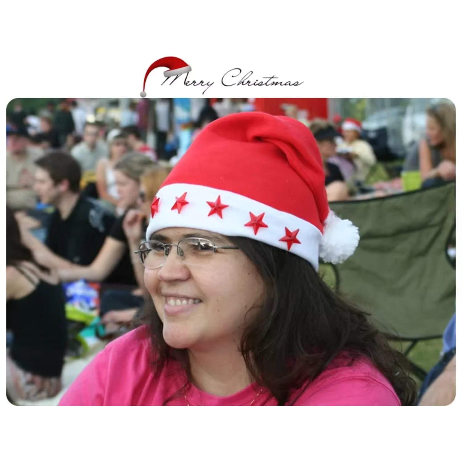 Classic Christmas Red Hat with 5 LED Lights – Unisex Xmas Party Hat, Holiday Festival Ornament