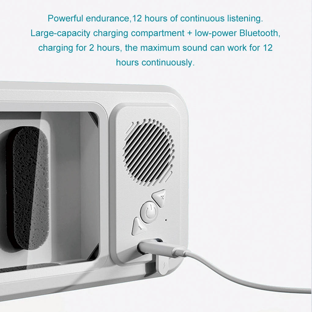 Waterproof Shower Phone Holder with Bluetooth Speaker – 360° Rotation Anti-Fog Wall Mount for 4–6.9” Phones 2025