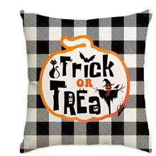 Halloween Pillow Covers – Trick or Treat, Spooky Castle & Jack-O’-Lantern Designs (Single-Sided)