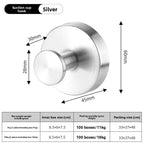 Black Stainless Steel Wall Mounted Hook Hotel Bathroom Coat Hook Home Use Sticky Hook Origin China Mainland AE Stock