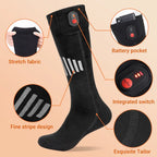 Heated Socks Winter Warm Snowmobile Skiing Heated Socks Rechargeable Outdoor Sport Thermal Heated Foot Warmer Ski Sports