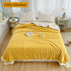 Sherpa Weighted Blanket Soft Warm And Thickened Calm Blanket For Sofa Car Blanket Office Lunch Shawl Air Condition Blanket Gift